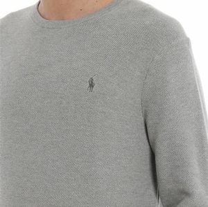 POLO RALPH LAUREN Grey Pima cotton crewneck